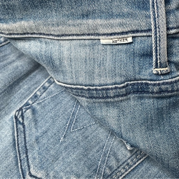 MOTHER Blue Wide-Leg Jeans - Picture 10 of 15